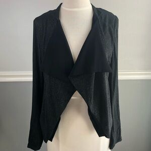 Urban Outfitters Silence + Noise Waterfall Animal Print Silk Blazer, Small